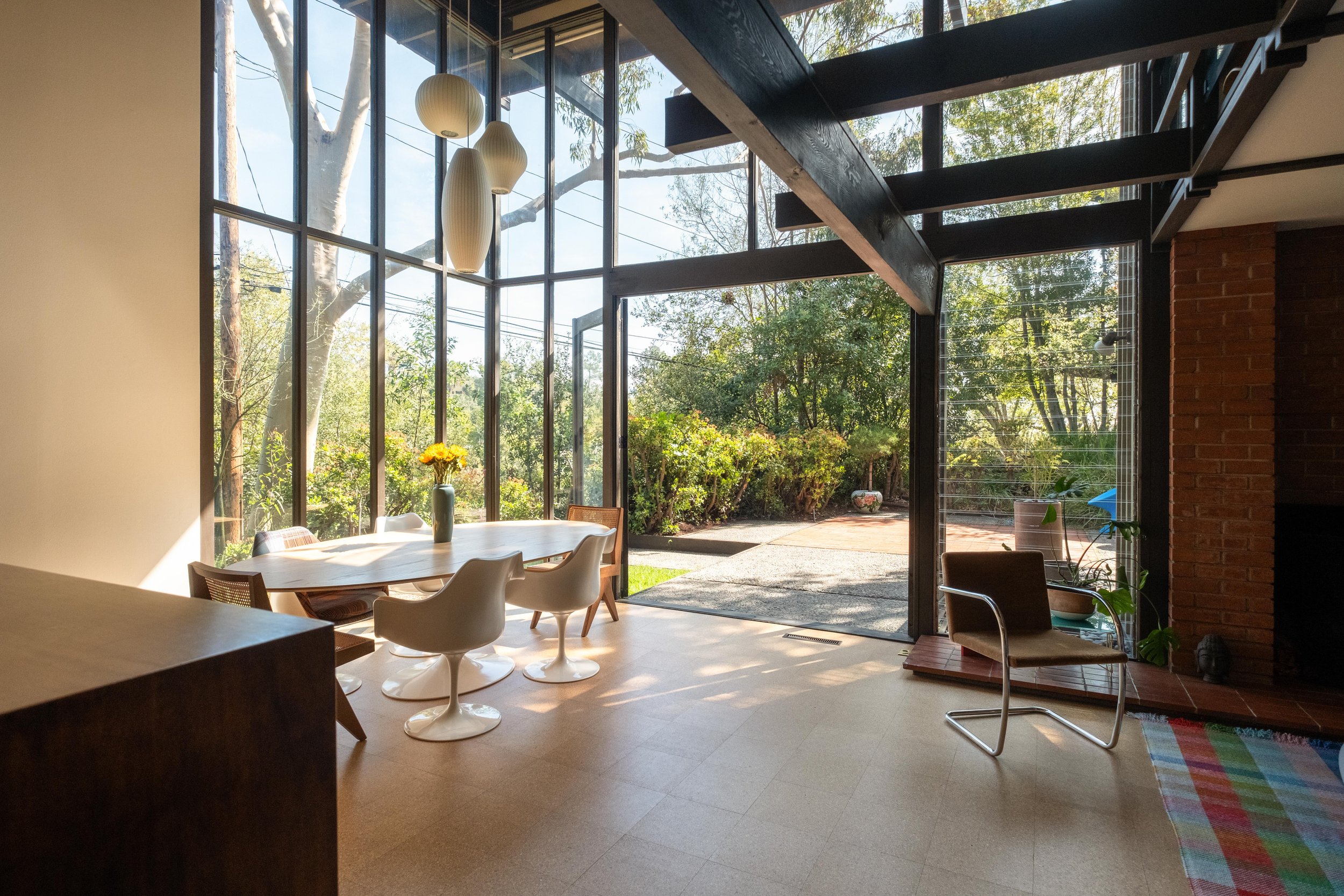 Dining area opening to Poppy Peak