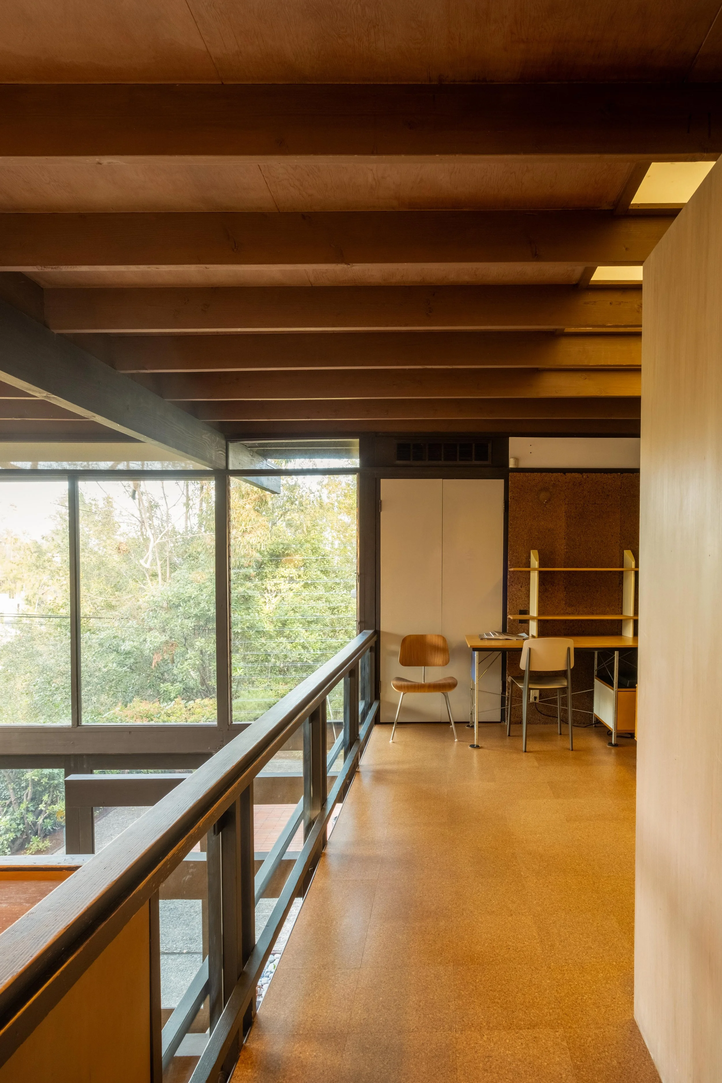 Upper gallery overlooking the living space